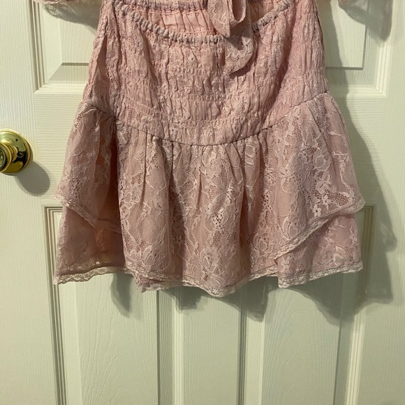 Free People Blush Lace Tie-Front Ensemble - Picture 7 of 9
